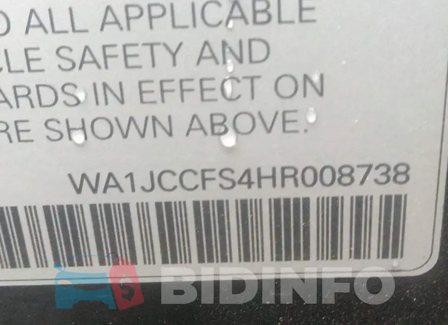 WA1JCCFS4HR008738 Photo# 9