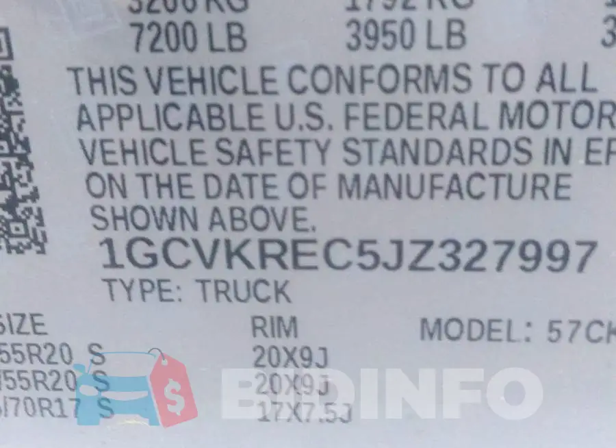 1GCVKREC5JZ327997 Photo# 9