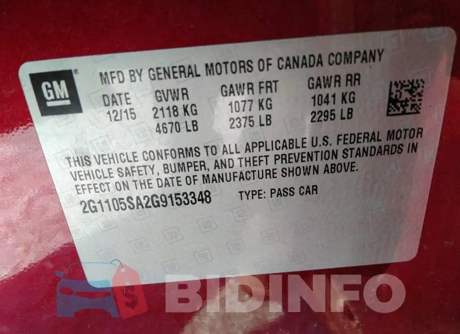 2G1105SA2G9153348 Photo# 9
