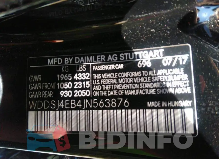 WDDSJ4EB4JN563876 Photo# 9