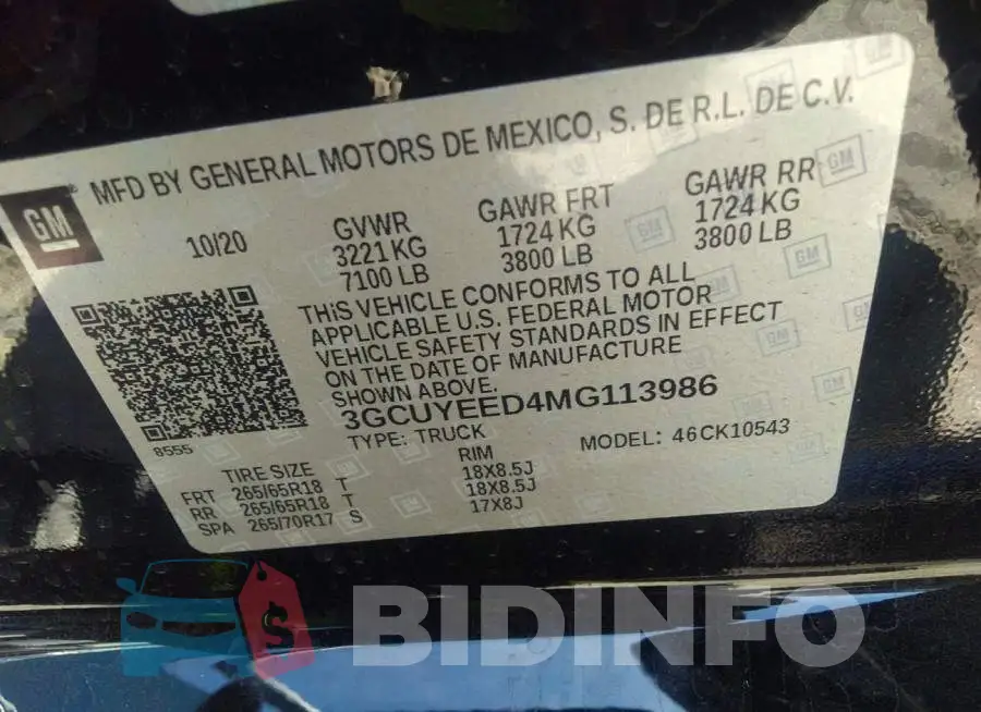 3GCUYEED4MG113986 Photo# 9