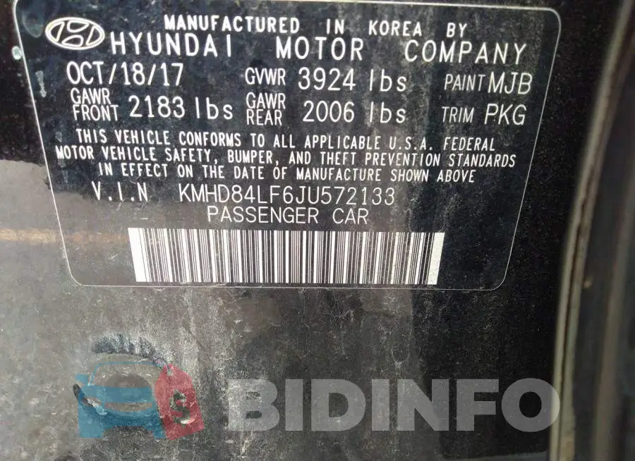 KMHD84LF6JU572133 Photo# 9