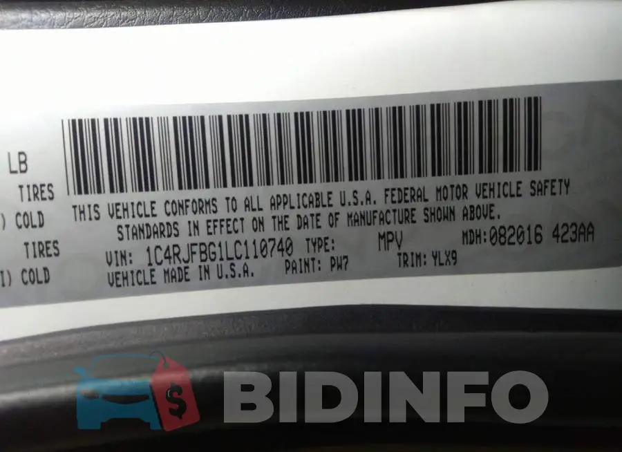 1C4RJFBG1LC110740 Photo# 9