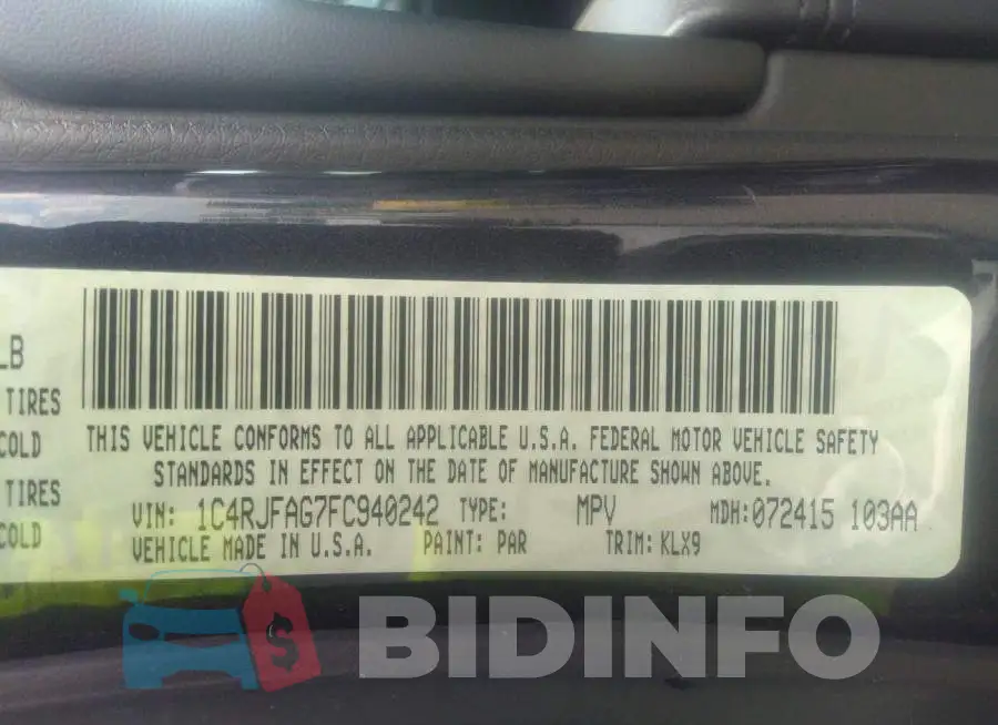1C4RJFAG7FC940242 Photo# 9
