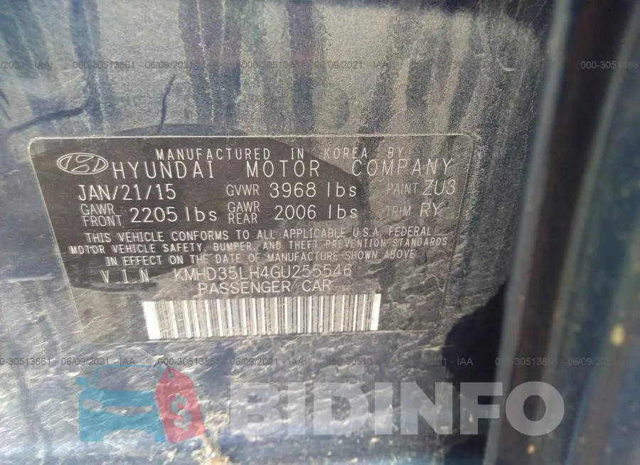 KMHD35LH4GU255546 Photo# 9