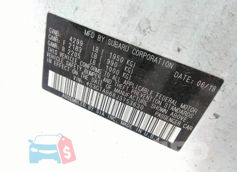 4S3GTAB68J3753630 Photo# 9