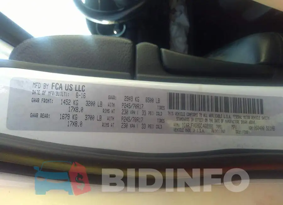 1C4RJFAG8GC468991 Photo# 9