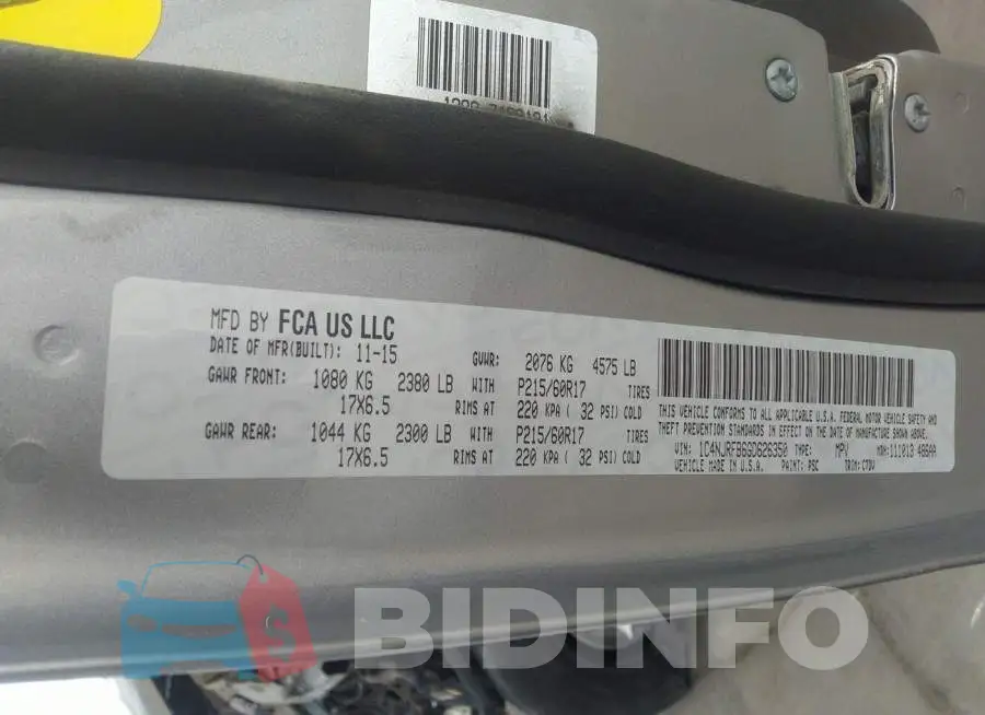 1C4NJRFB6GD626350 Photo# 9