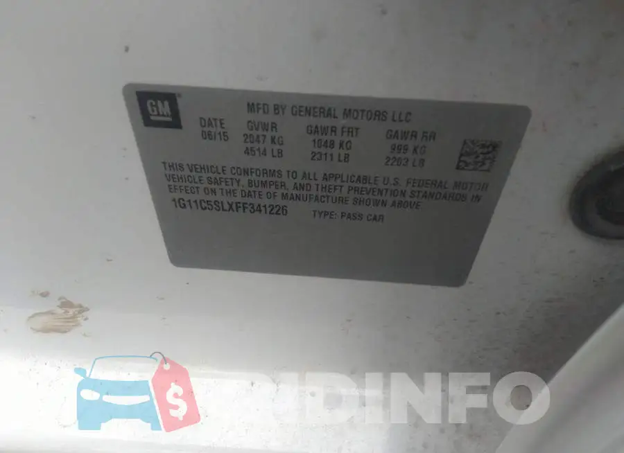 1G11C5SLXFF341226 Photo# 9