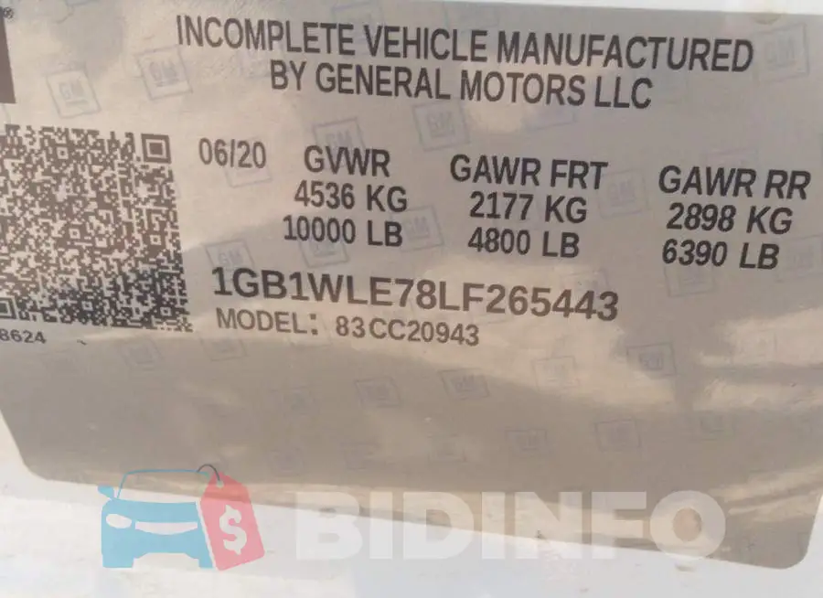 1GB1WLE78LF265443 Photo# 9