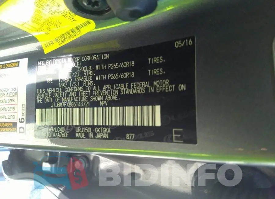 JTJBM7FX8G5143721 Photo# 9