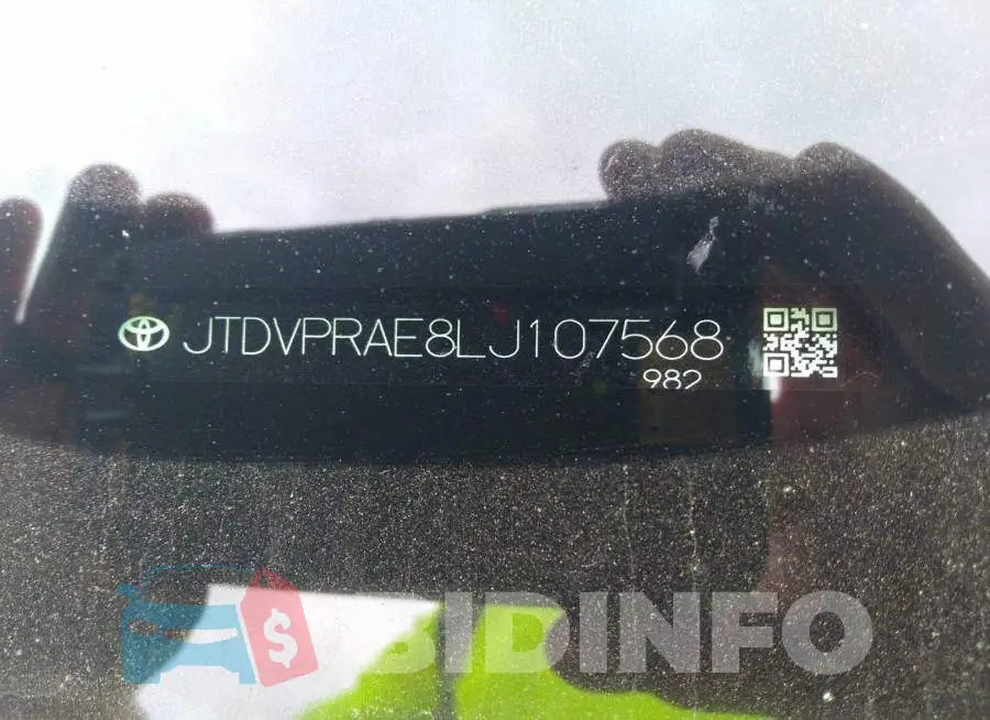JTDVPRAE8LJ107568 Photo# 9