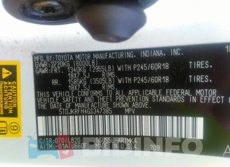 5TDJKRFH4GS347385 Photo# 9