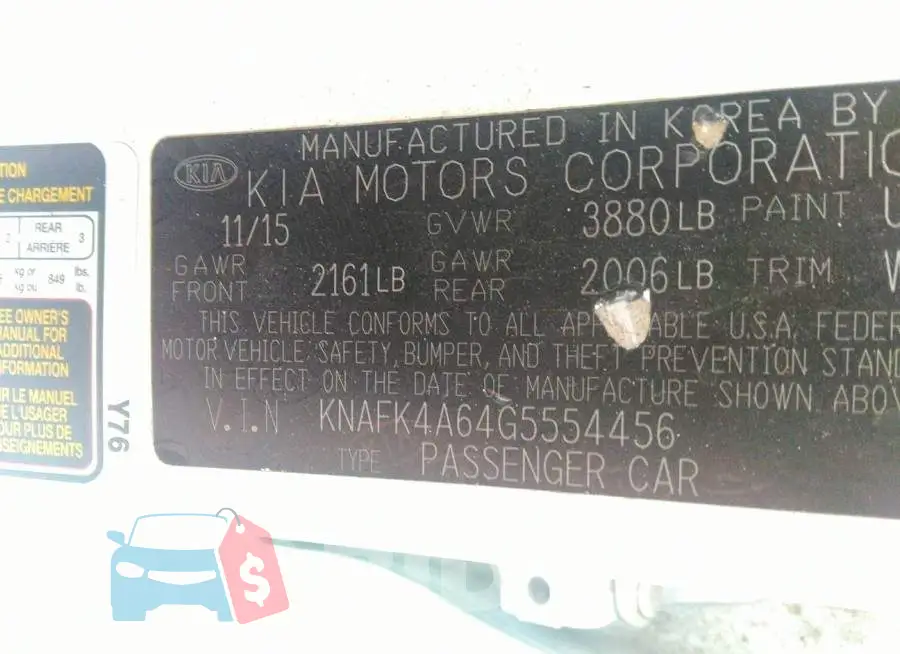 KNAFK4A64G5554456 Photo# 9