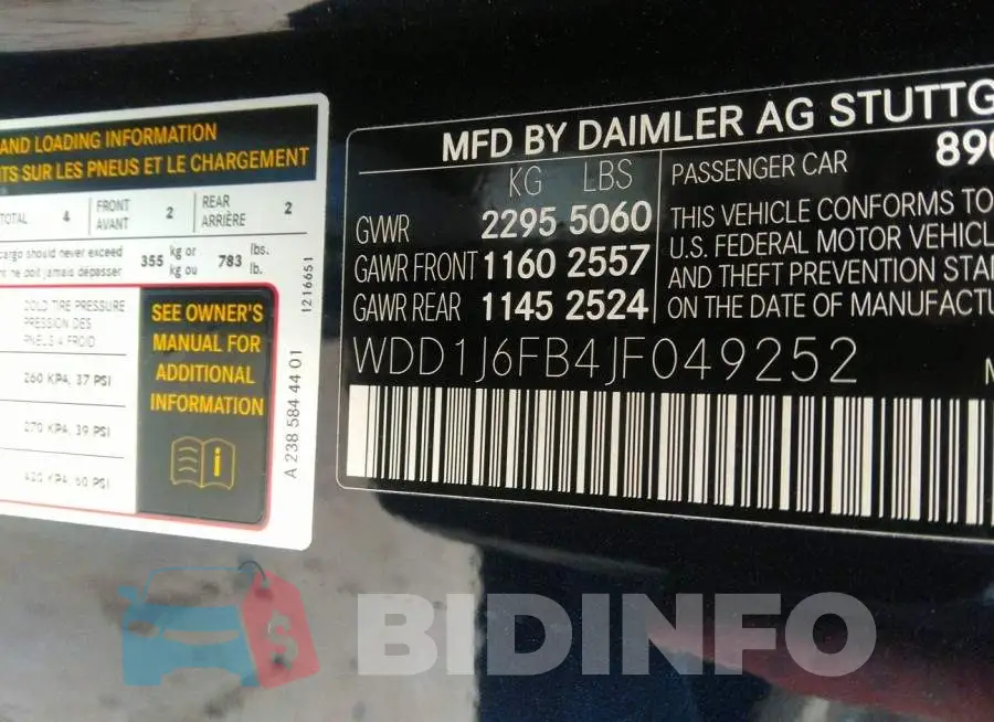 WDD1J6FB4JF049252 Photo# 9