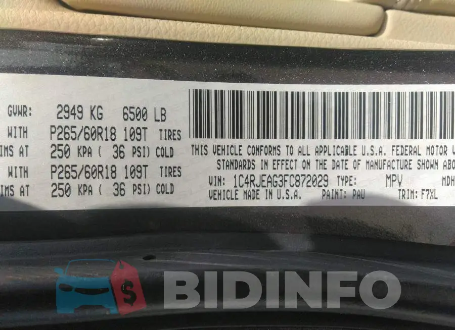 1C4RJEAG3FC872029 Photo# 9