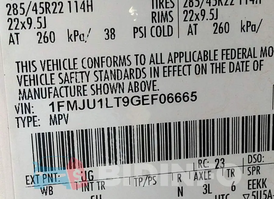 1FMJU1LT9GEF06665 Photo# 9