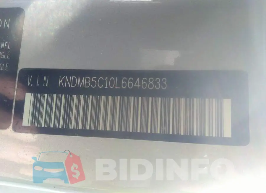 KNDMB5C10L6646833 Photo# 9