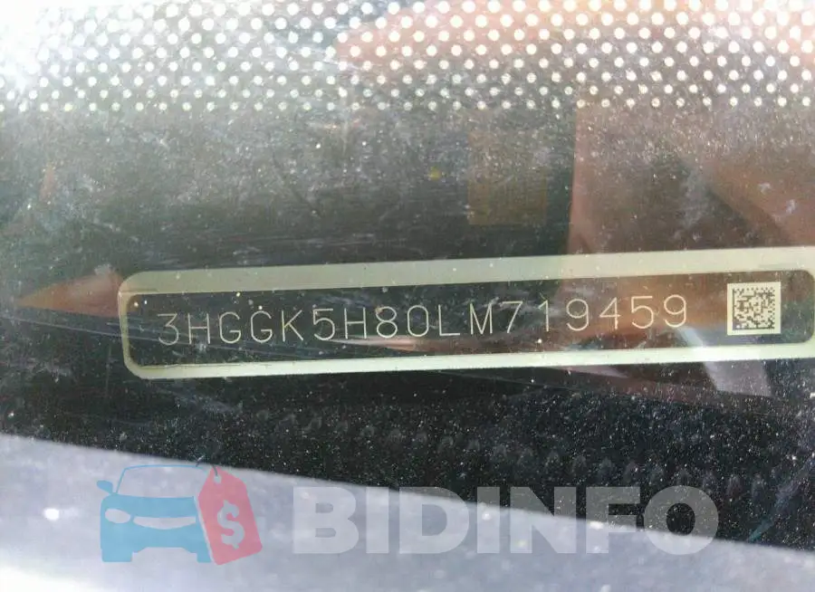 3HGGK5H80LM719459 Photo# 9