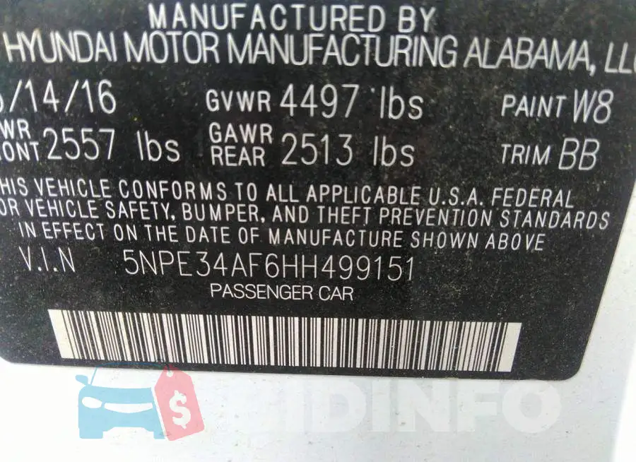 5NPE34AF6HH499151 Photo# 9