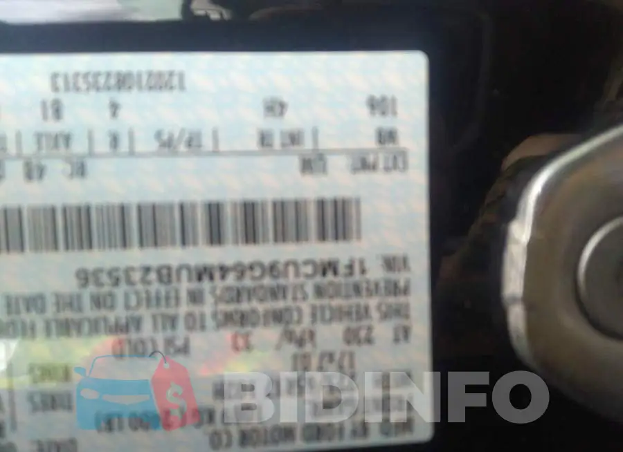 1FMCU9G64MUB23536 Photo# 9