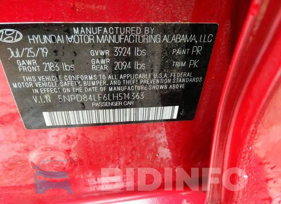 5NPD84LF6LH514363 Photo# 9