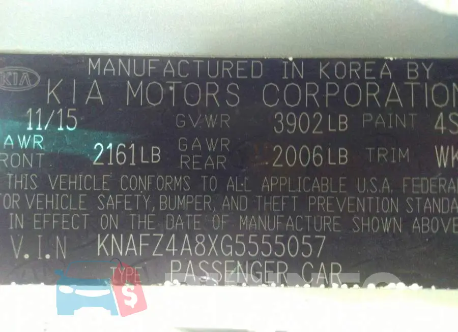 KNAFZ4A8XG5555057 Photo# 9