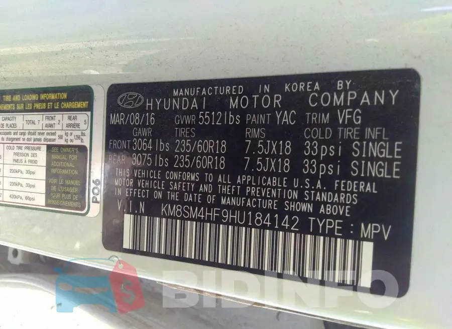 KM8SM4HF9HU184142 Photo# 9