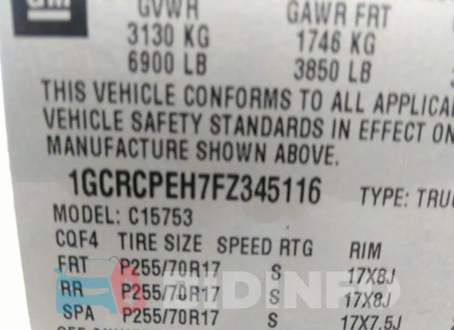 1GCRCPEH7FZ345116 Photo# 9