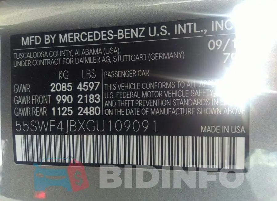 55SWF4JBXGU109091 Photo# 9