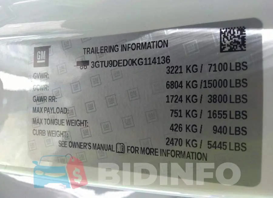 3GTU9DED0KG114136 Photo# 9