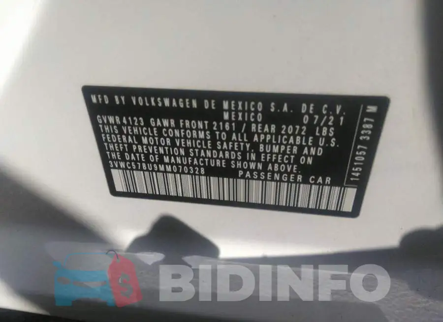 3VWC57BU9MM070328 Photo# 9