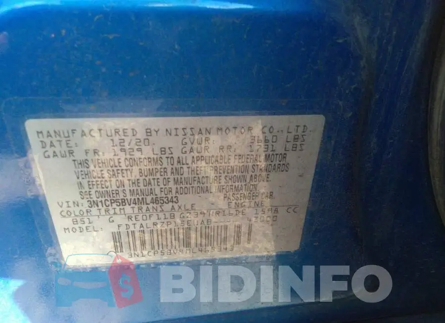 3N1CP5BV4ML465343 Photo# 9