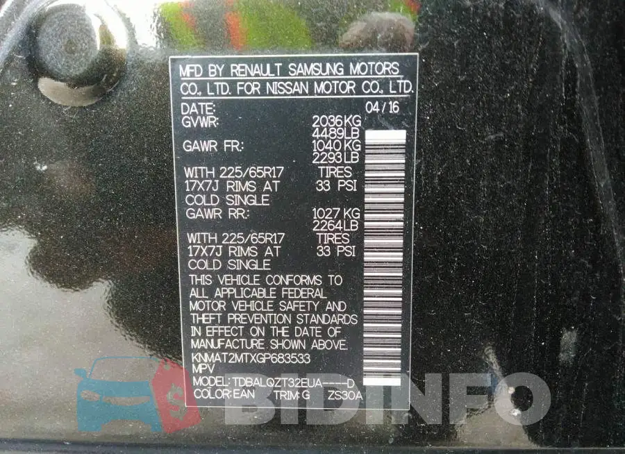 KNMAT2MTXGP683533 Photo# 9