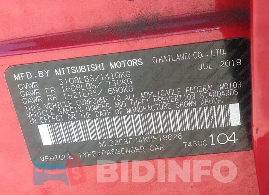 ML32F3FJ4KHF18826 Photo# 9