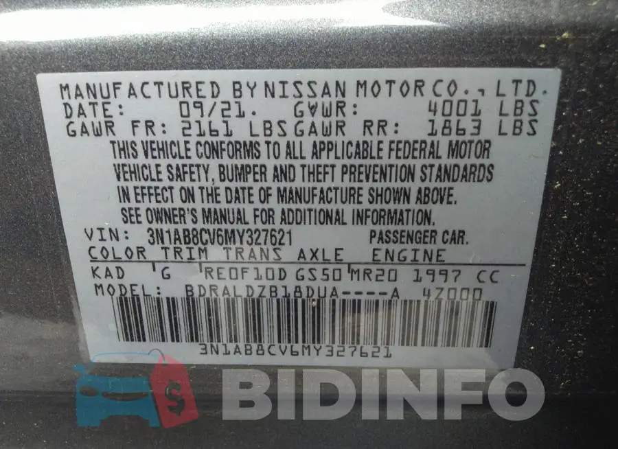 3N1AB8CV6MY327621 Photo# 9