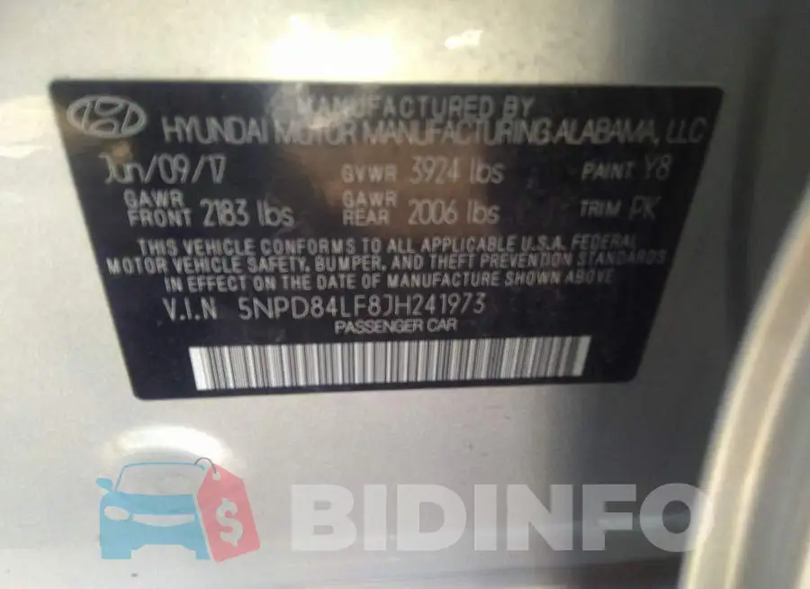 5NPD84LF8JH241973 Photo# 9