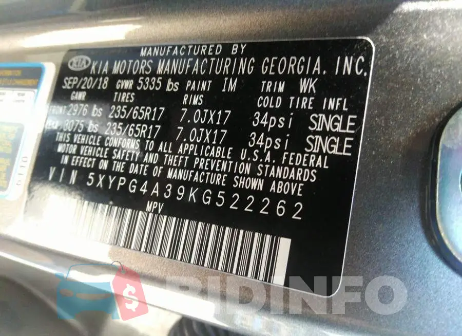 5XYPG4A39KG522262 Photo# 9