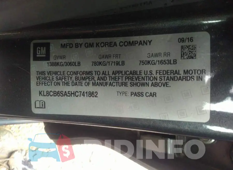 KL8CB6SA5HC741862 Photo# 9