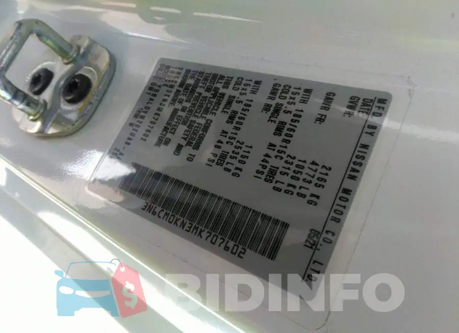 3N6CM0KN3MK707602 Photo# 9