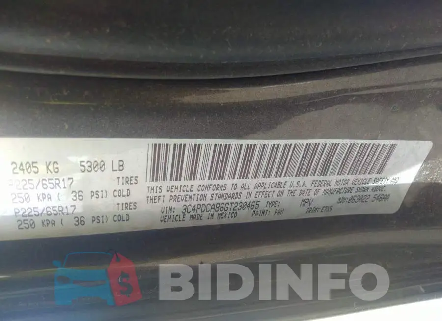 3C4PDCAB6GT230465 Photo# 9
