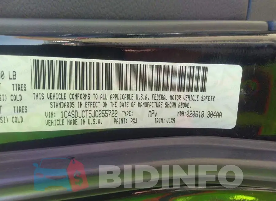 1C4SDJCT5JC255722 Photo# 9