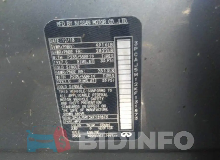 3PCAJ5M12KF131873 Photo# 9