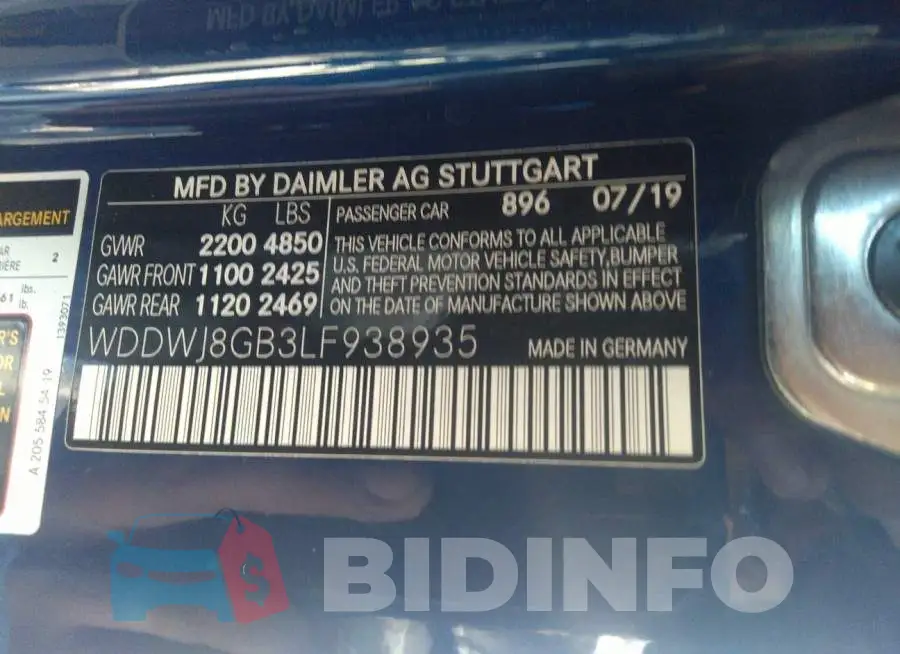 WDDWJ8GB3LF938935 Photo# 9