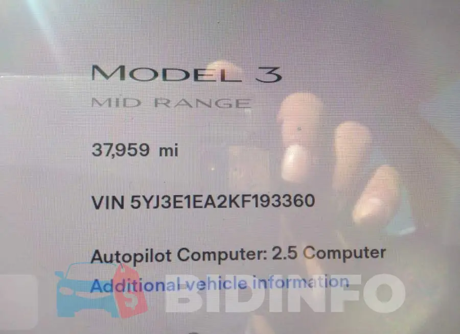 5YJ3E1EA2KF193360 Photo# 7