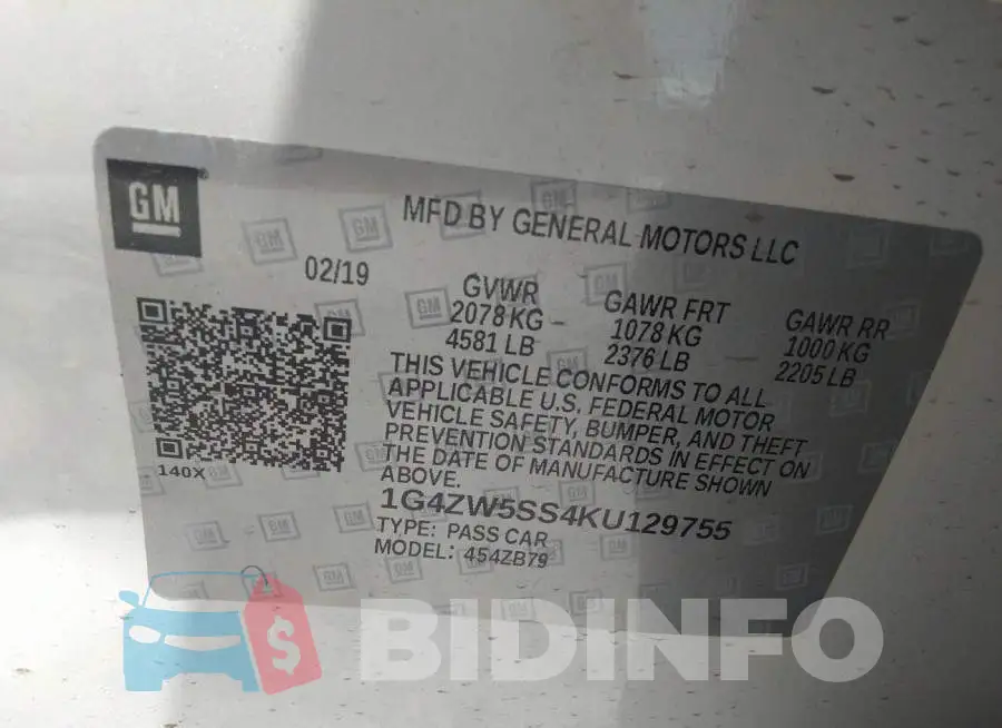 1G4ZW5SS4KU129755 Photo# 9