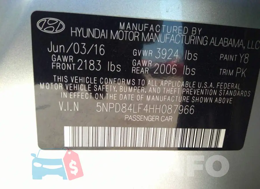 5NPD84LF4HH087966 Photo# 9