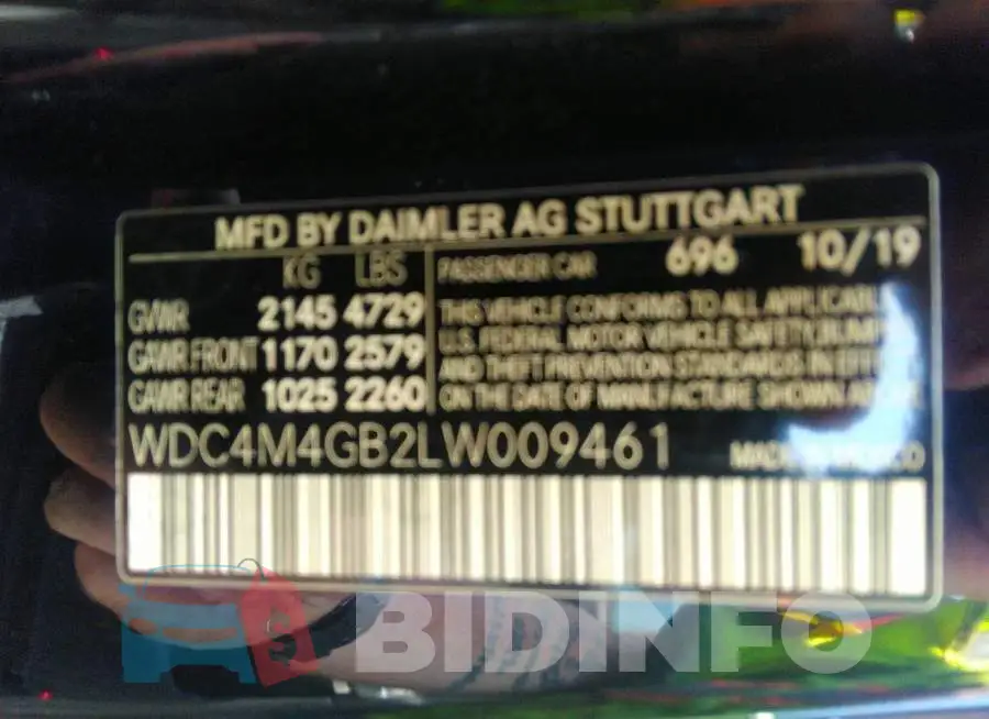 WDC4M4GB2LW009461 Photo# 9