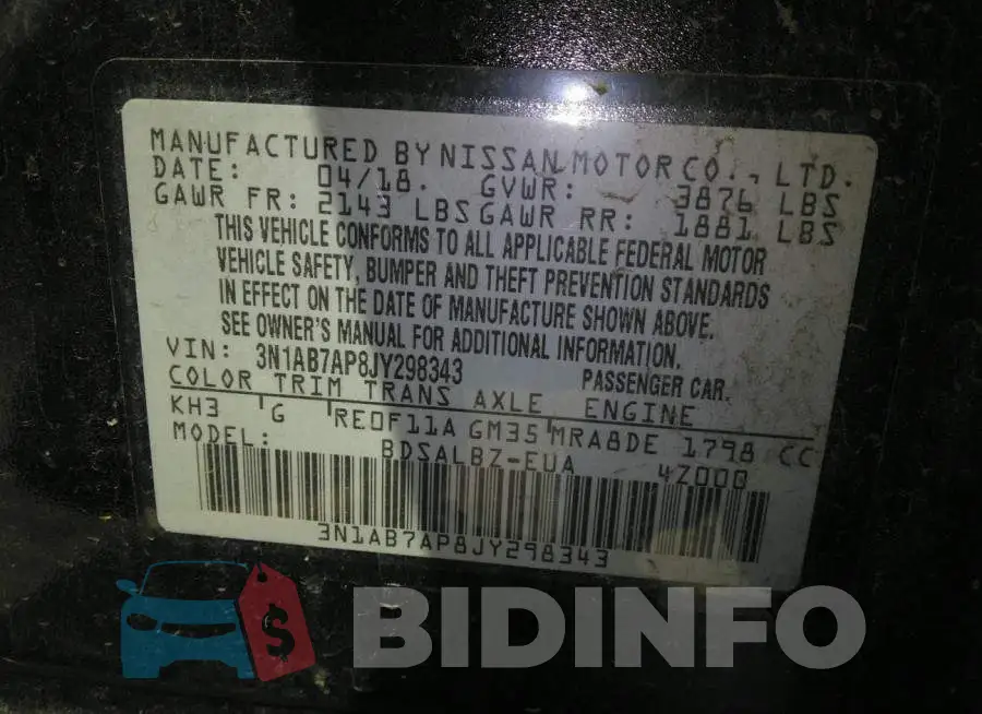 3N1AB7AP8JY298343 Photo# 9