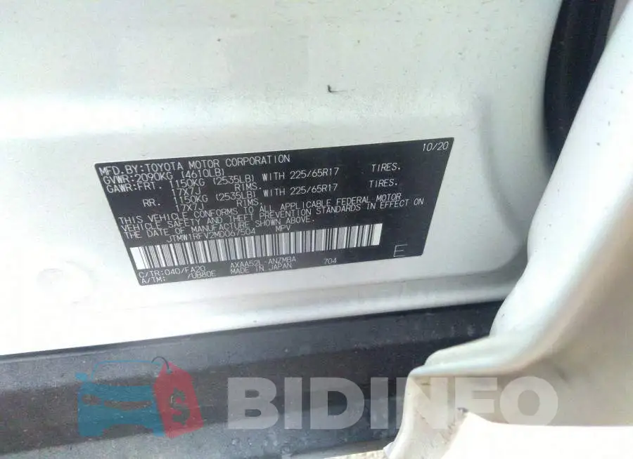 JTMW1RFV2MD067504 Photo# 9
